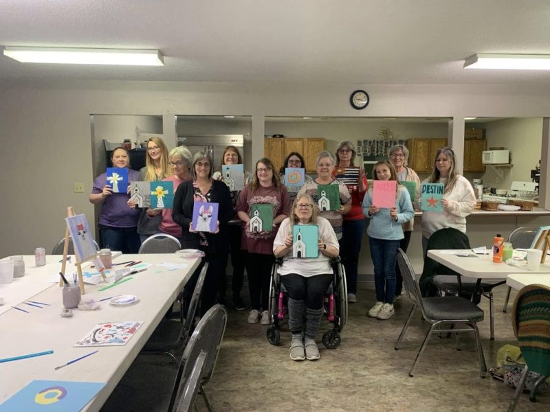 ladies painting